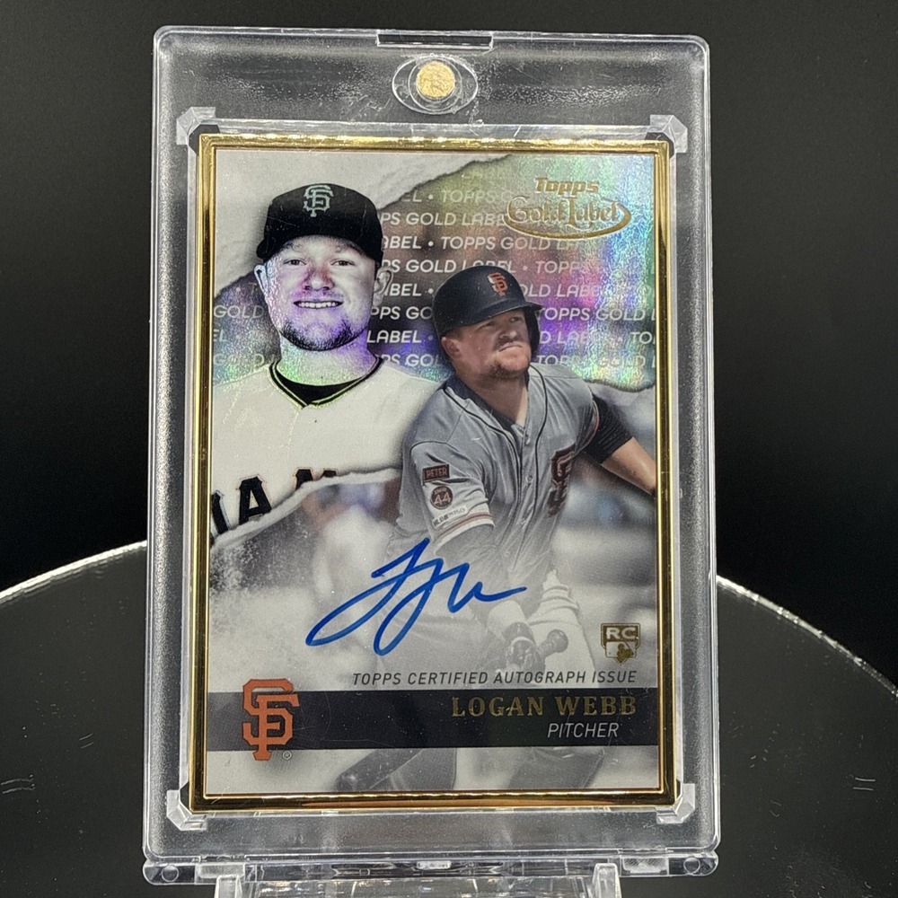 2020 Logan Webb Gold Framed AUTO Topps Gold Label Giants RC SP